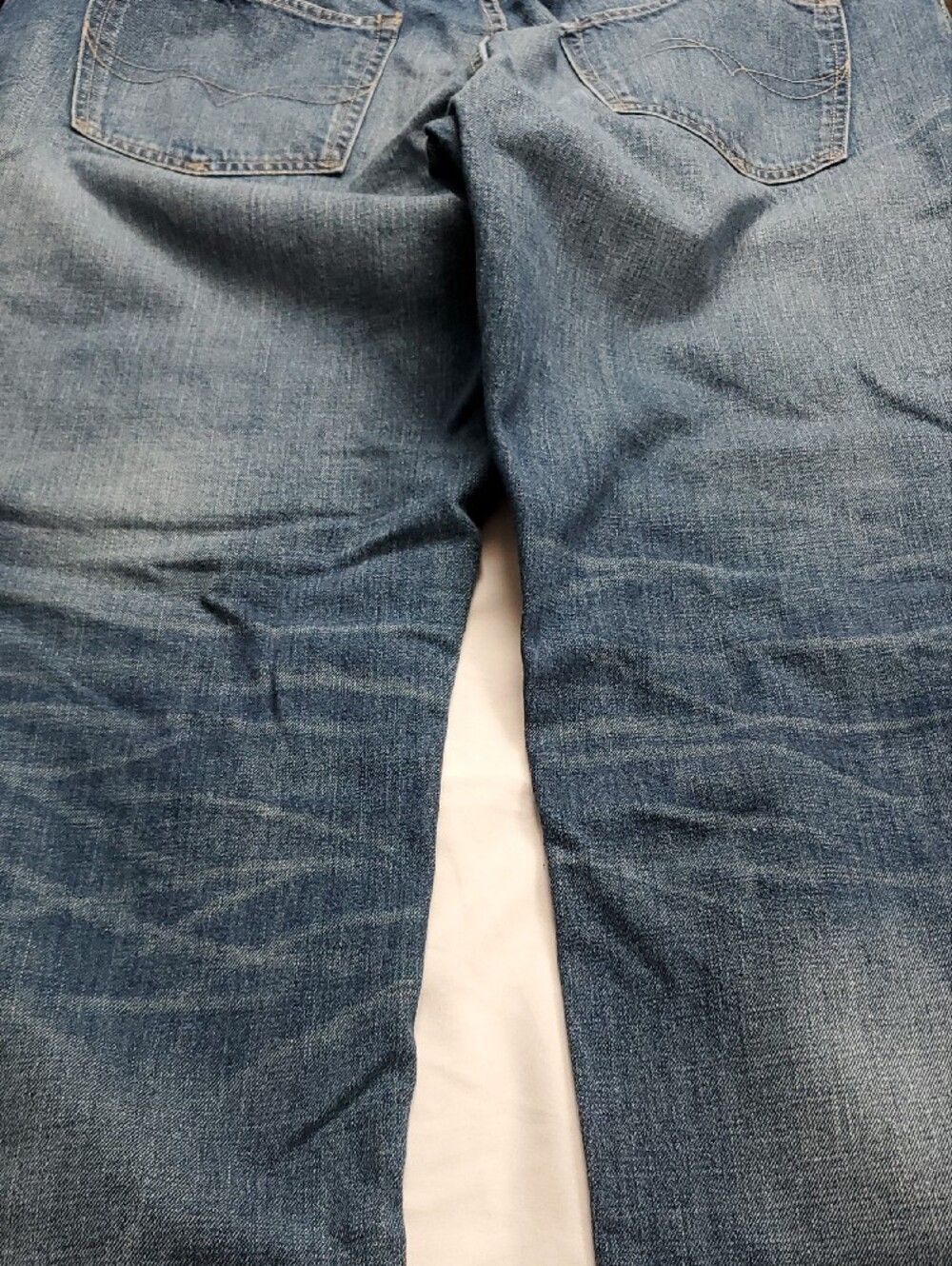 Vintage Y2K Polo Ralph Lauren Men's 44x32 Blue Straight Leg Denim Jeans PRL - Picture 14 of 15